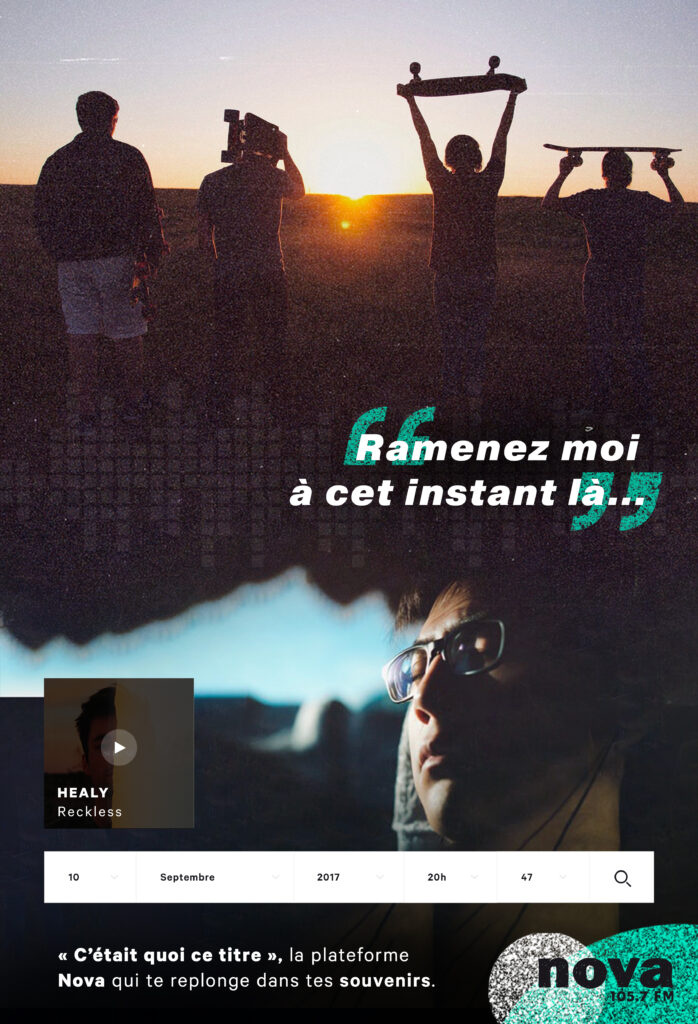 Affiche Radio Nova Format Sucette